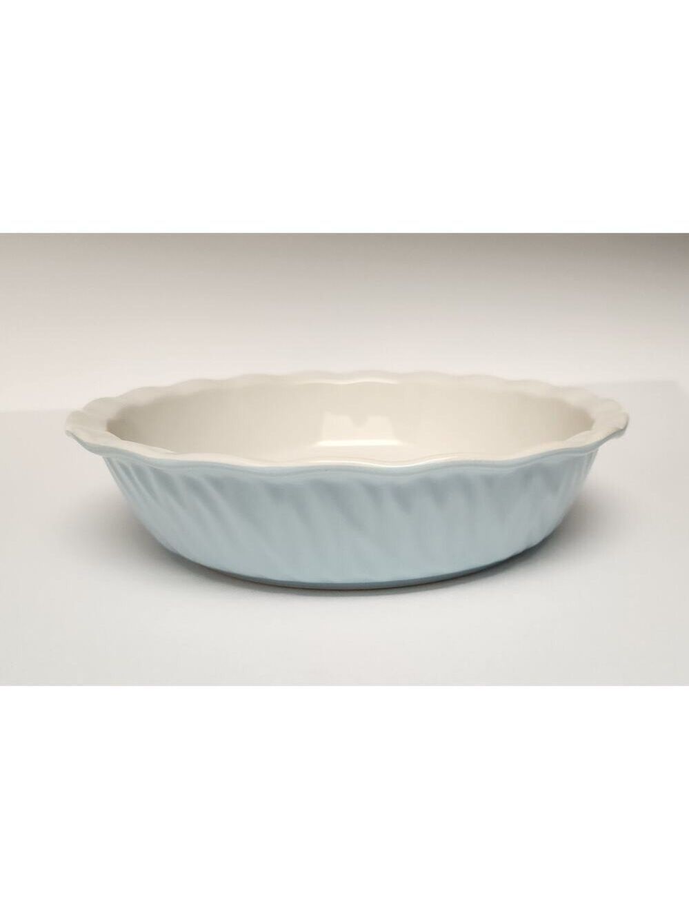 KOOV Ceramic Pie Pan 10" Pie Plate Pie Dish for Dessert Kitchen Round Sky